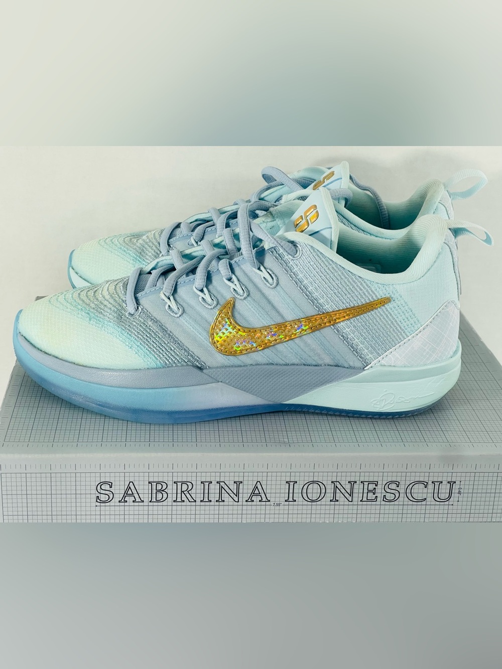 Nike Sabrina 3 Blueprint Size Y 5.5 with Box Excellent Condition